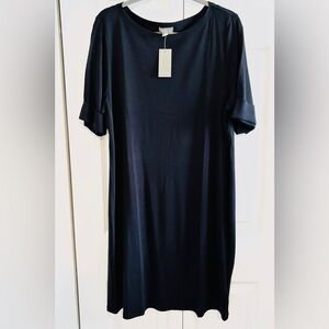 NEW - Macy’s Style & Co. Black Casual Cotton Knit Dress - Size X Large